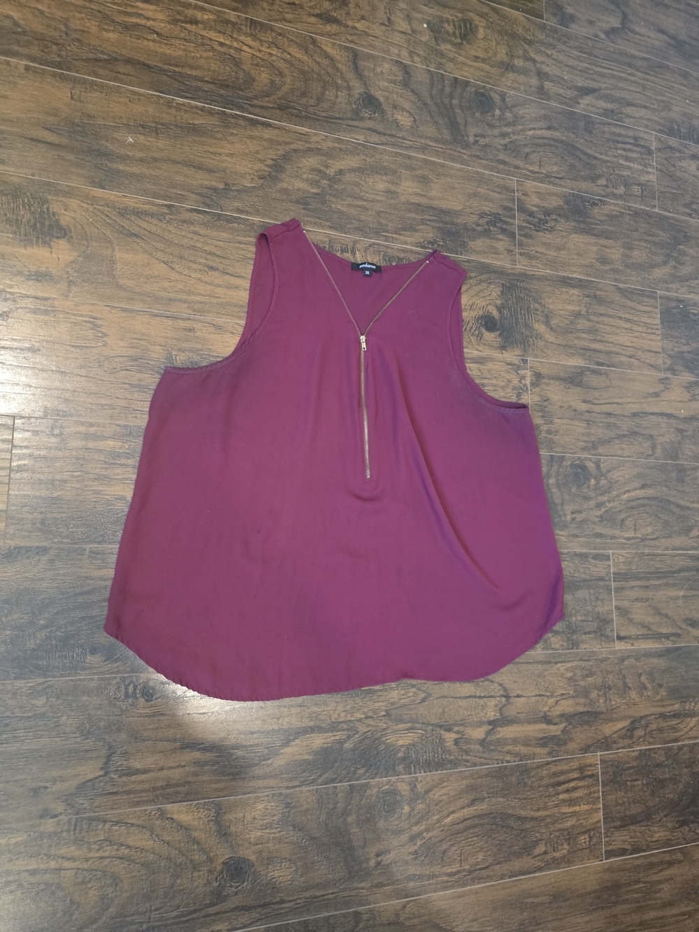 Ambiance | Zip-Front Blouse 2XL